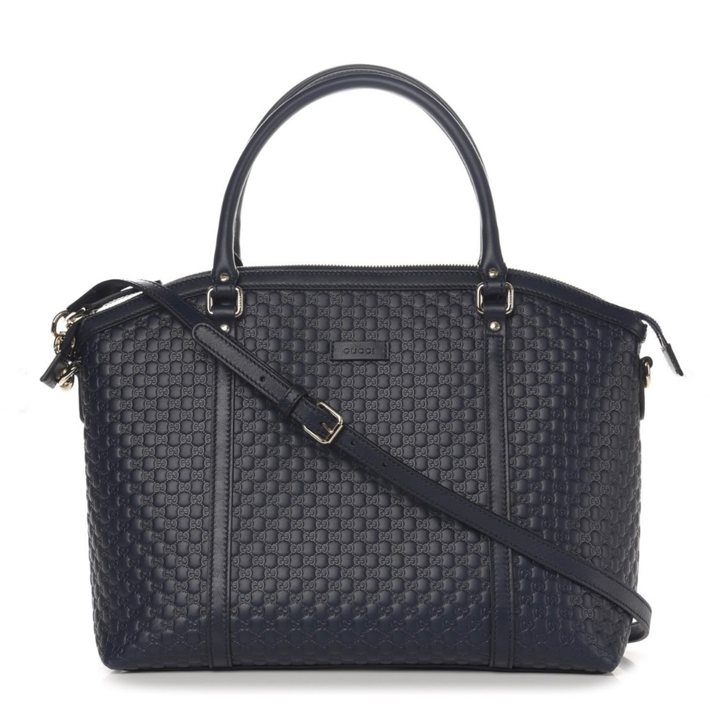 GUCCI Microguccissima Dark Blue Dome Cross Body Bag NEW !!!